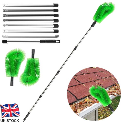 Telescopic gutter cleaner with - cleaner,