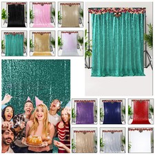 4x7ft Sequin Backdrop Curtains Glitter Sparkly Backgrounds Party Stage Decor
