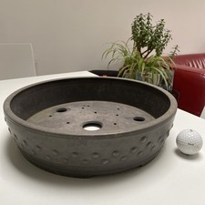 Mica Bonsai Pot ROA10 Large Round Used Mica Bonsai Pot 31.5cm Diameter