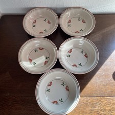 Vintage Johnson Brothers Table Plus"Tracy" Set Of 5 Cereal Bowls 19cm Diameter