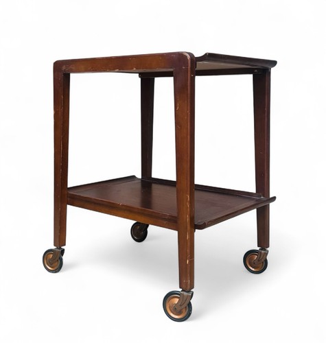 Antique oak drinks trolley - drinks,