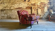 Lounging Around ‘Woodsmoor’ Howard Style Kilim Armchair Hand Made in England