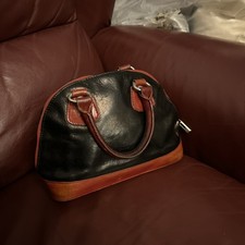 Vera Pelle Tan Italian Leather Handbag In Excellent Condition. Lovely Quality