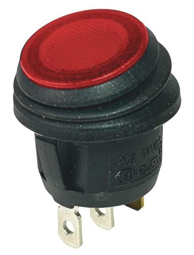 12v waterproof off red - 12v,