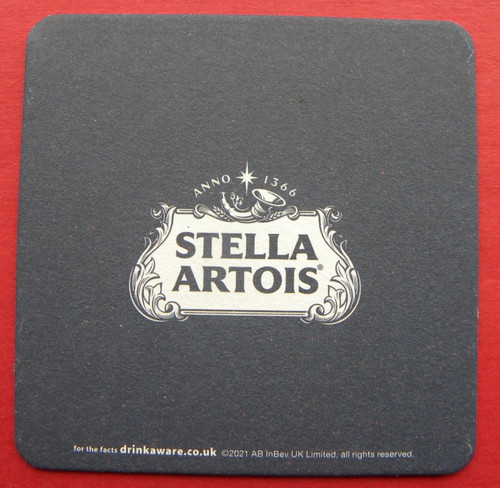 Stella artois beer mat - artois,