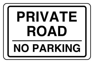 Private road parking safety - private,