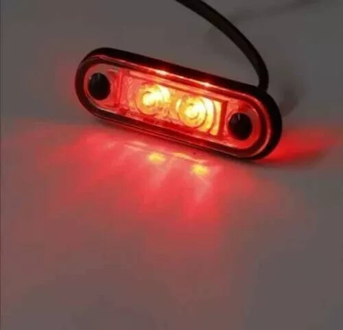 Red hella style led - red, fit