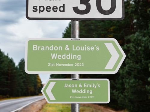 Personalised metal wedding - metal,