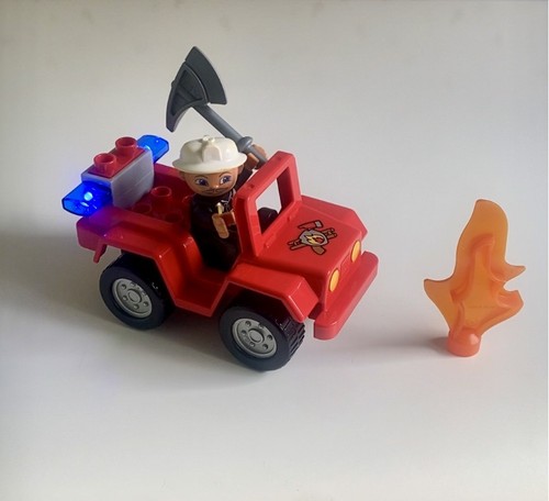 Lego duplo set fire car - duplo,