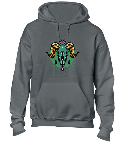 Goat skull hoody hoodie cool - skull,