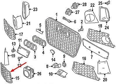Audi rs7 2014 2017 genuine - rs7,