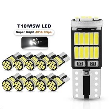 10x T10 Led Bulbs Side Light Error Free Canbus 26 Smd W5W Xenon Bright White