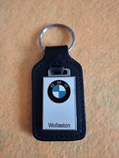 Vintage BMW Wollaston Car Keyring Keychain Collectable Leather