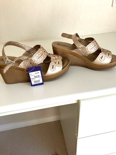 Pavers sandals gold and - , silver