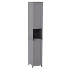 Bathroom Tall Cabinet Double Doors Storage Cabinet Cupboard Bathroom Furniture