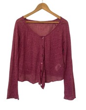 OSKA Pink Cardigan 100% Linen