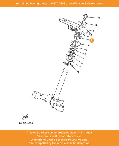 Yamaha nut 90179 25051 - yamaha, nut,