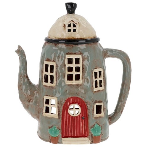 Village pottery large grey - village,