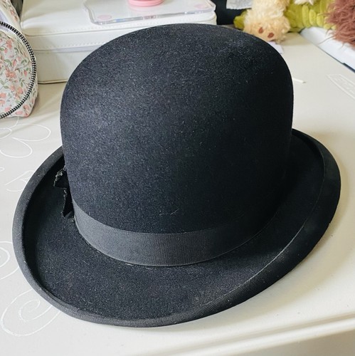 Dunn black felt bowler - &,