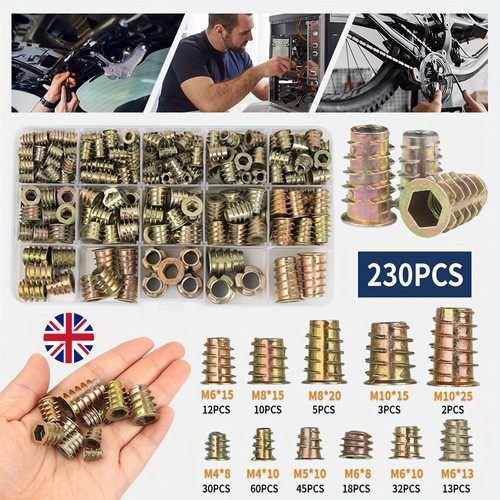 230pcs m6m8 m10 threaded - m4/m5/m6m8/m10,