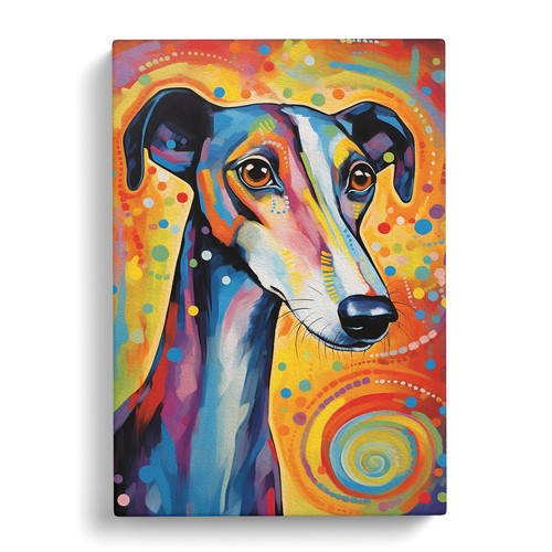 Greyhound abstract canvas - greyhound,