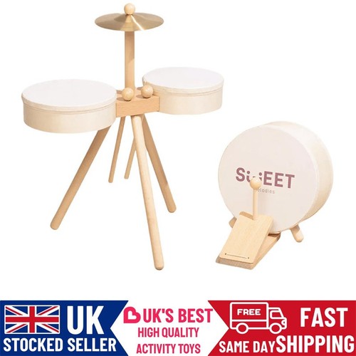 Children wooden drum - children's,