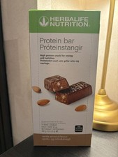 Herbalife Protein Bars Vanilla Almond 14 bars per box -NEW ~ Energy Boost 