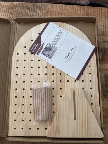 Wooden pegboard display stand - pegboard,