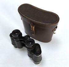Rare Vintage German Nitschke Rathenow Genira 6x30 Binoculars with Leather Case