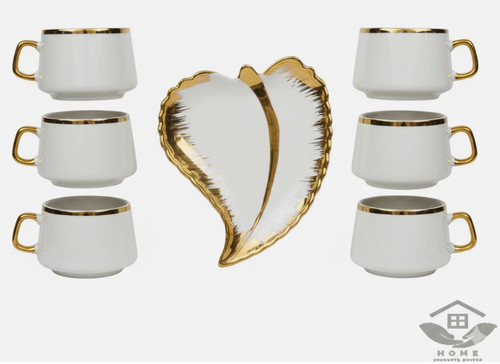 Elegant white gold porcelain - elegant,
