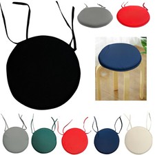 Chair Seat Pad Waterproof Round Cushions In & Outdoor Tie On Office Garden Patio