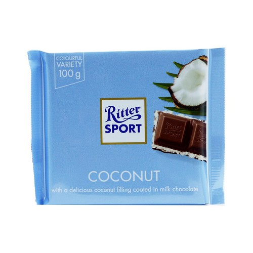 Ritter sport chocolate - ritter, coconut