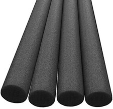 Swimming Foam Noodle  Pool Float Black Single Aid Woggle Log Noodles Water 4pc