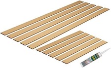 20 Pack MDF Shaker Wall Panelling Kit – 10x 100cm & 10x 43cm Slats | Free Gule