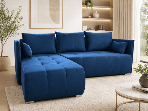 Corner sofa bed with - corner, storage