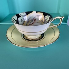  PARAGON  Dogwood Rose. Yellow Dbl. Warrant Cup and Saucer. Fine Bone China.