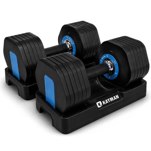 Kayman adjustable dumbbell set - kayman,