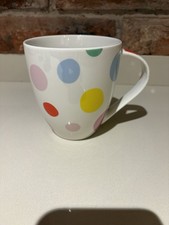 Cath Kidston by Queen's large spotty mug Polka Dot Multi Colour Red Yellow Green