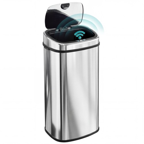 Homcom 68l sensor - 68l, dustbin