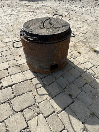 Bitumen boiler tar burning - bitumen, pot