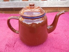 Vintage Small Brown Enamel