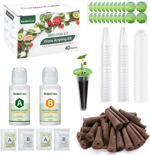 166 piece hydroponic pods kit - hydroponic,