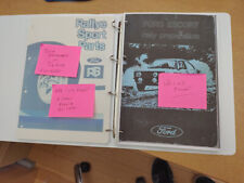 FORD GROUP 4 ESCORT MK1+2-RALLY PREPERATION MANUAL+PARTS CARS 180O/RS 2000 MK1-2