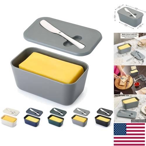 Multi colored plastic butter - multi-colored,