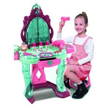iZEL Kids Interactive Vanity Dressing Table, Vanity Playset with Lights & Sound