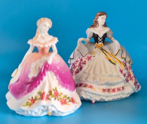 Coalport china flower - china, fairies
