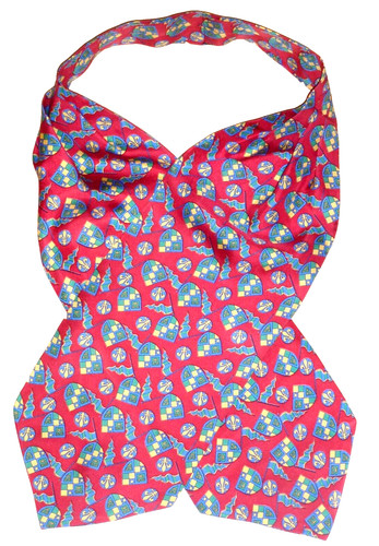 Vintage silk cravat scarf - silk,