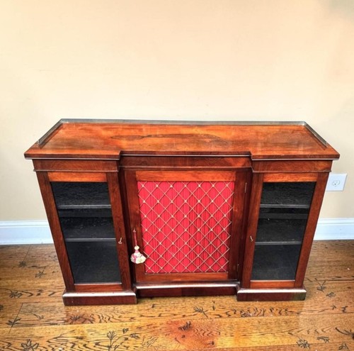 Regency rosewood breakfront - rosewood,