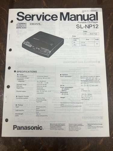 Technics p110 portable cd - technics,