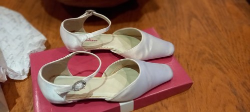 Satin holy communion shoes - holy,
